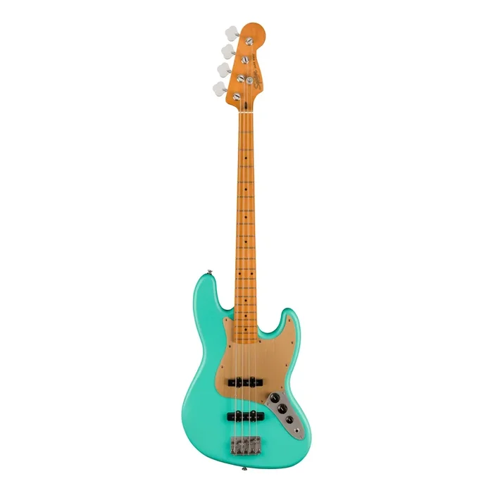 Squier 40th Anniversary Jazz Bass Guitar Vintage Edition Maple Fingerboard – Satin Seafoam Green
