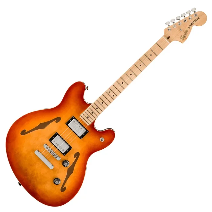Squier Affinity Starcaster Deluxe Electric Guitar in Sienna Sunburst – 0378452547