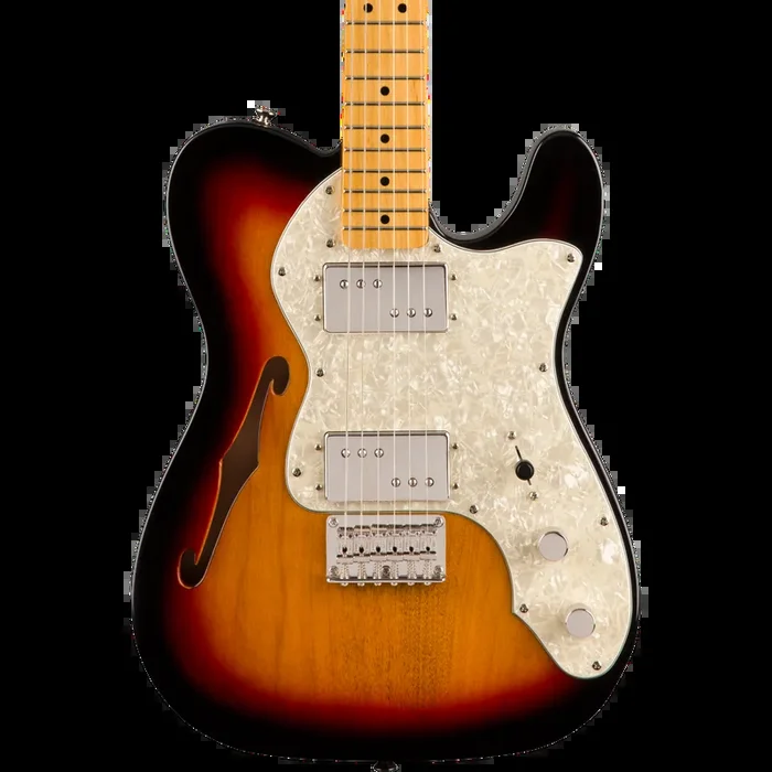 Squier by Fender Classic Vibe 70’s Telecaster Thinline – Maple – 3-Tone Sunburst