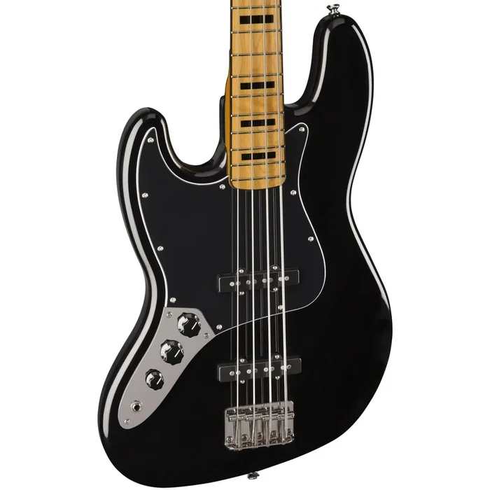 Squier Classic Vibe ’70s Left-Handed Jazz Bass Guitar – Maple Fingerboard, Black