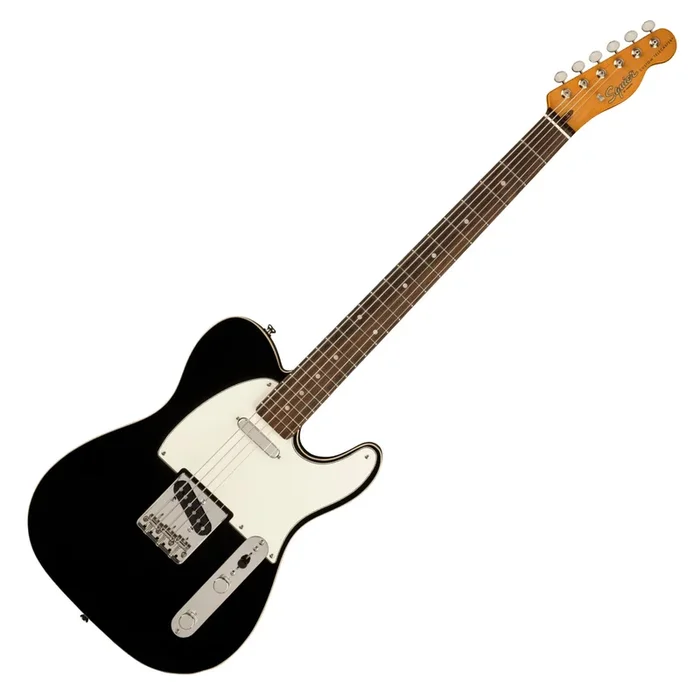 Squier Classic Vibe Baritone Custom Telecastor Electric Guitar in Black – 0374042506