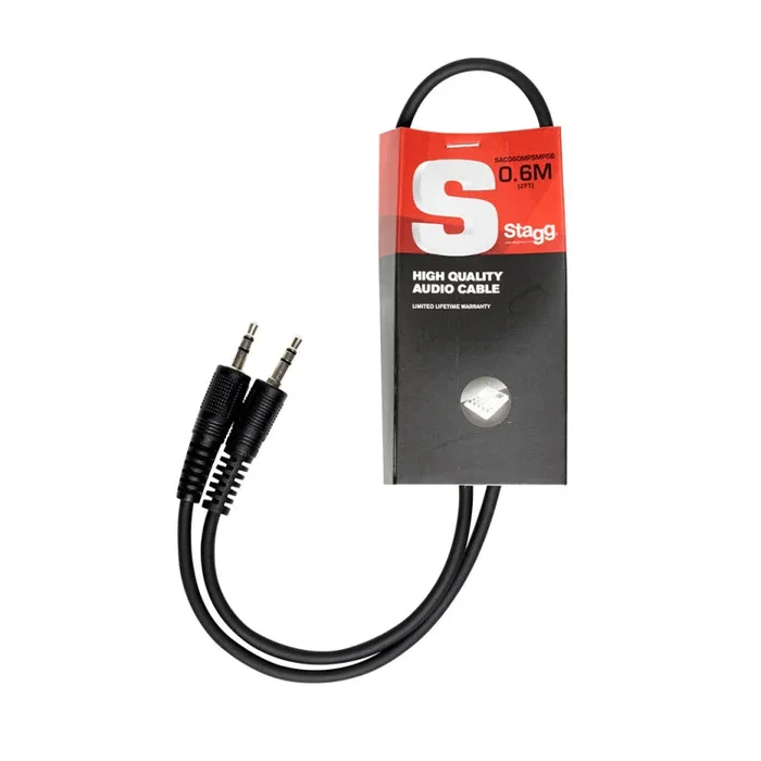 Stagg SAC060MPSMPSB 60CM/2FT AUDIO mini STEREO PLG