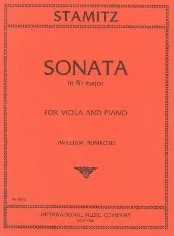 Stamitz : Sonata Bb Major: Viola & Piano (International)