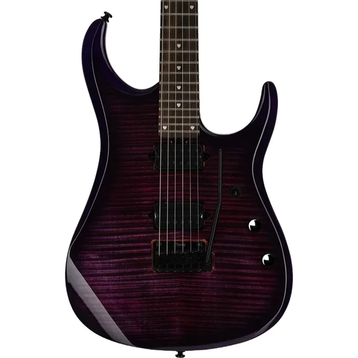 Sterling by Music Man JP150D Flame Maple Electric Guitar – Purple Nebula