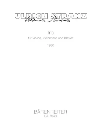 Stranz : Trio (1986). : Mixed Ensemble: (Barenreiter)