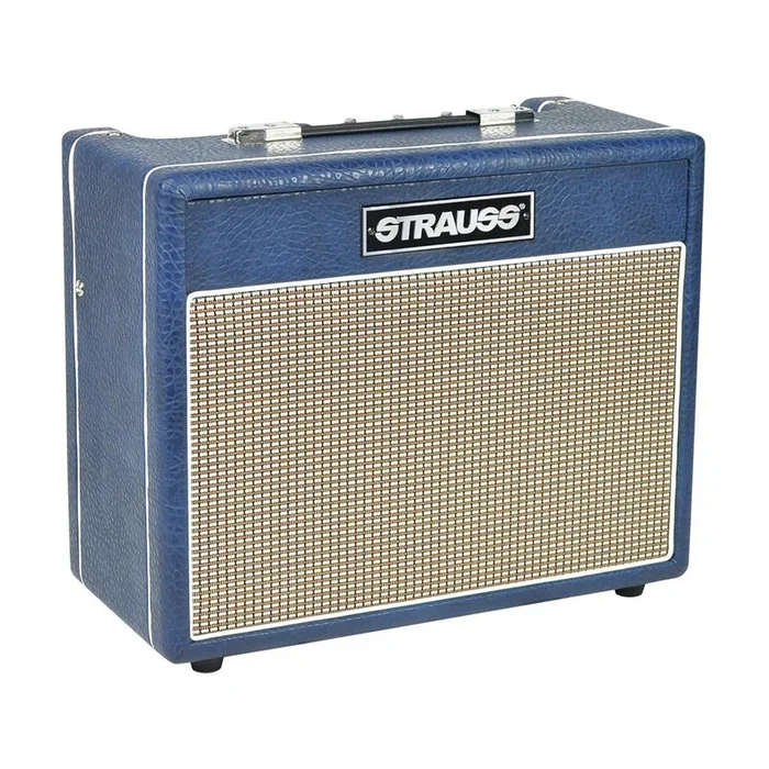 Strauss SRT-15 15 Watt Dual Input Combo Valve Amplifier (Navy Blue)