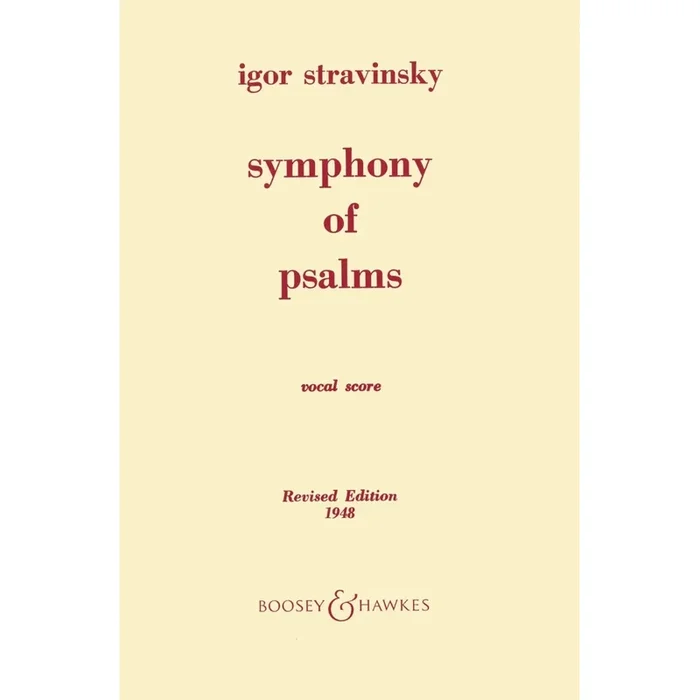 Stravinsky, Igor – Symphony of Psalms