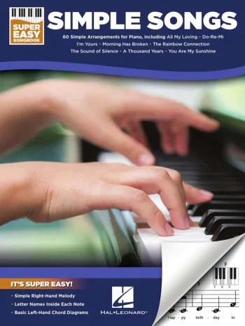 Super Easy Songbook: Simple Songs Songbook Keyboard