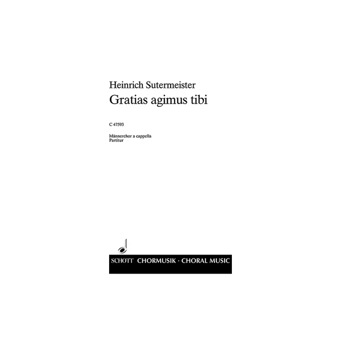 Sutermeister, Heinrich – Gratias agimus tibi