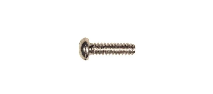 Switch bolt, 3,4x12mm, 12pcs, dome head, 6-32 thread for USA lever switches, nickel