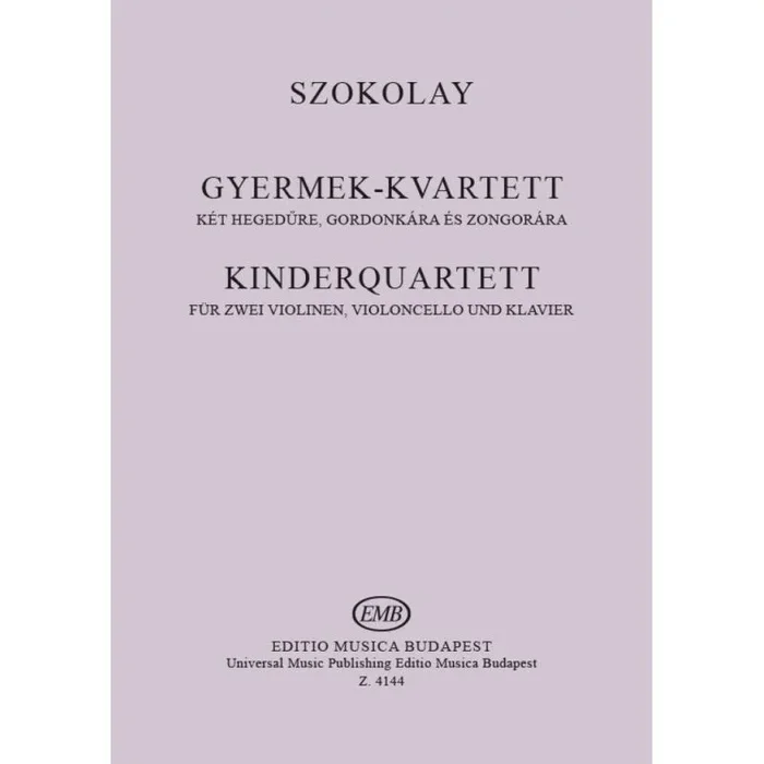 Szokolay, Sándor – Children’s Quartet