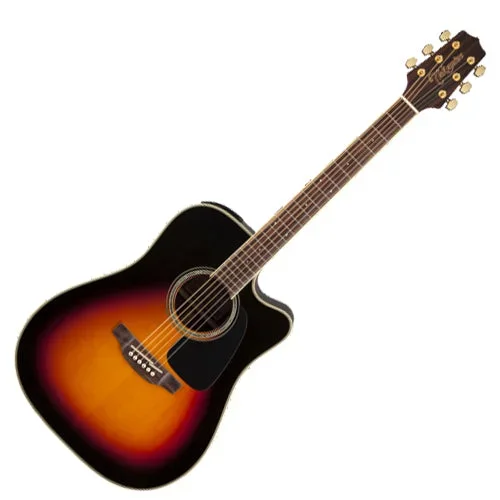 Takamine G 50 Series Dreadnought Cutaway Acoustic Electric in Brown Sunburst – GD51CEBSB