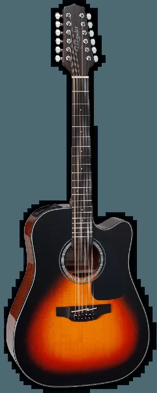 Takamine TAKGD30CE12BSB G Series 12 String Dread A/E Guitar (Brown Sunburst)