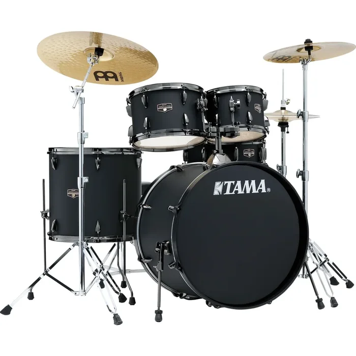 Tama Imperialstar 5-Piece Complete Drum Set – Blacked Out Black