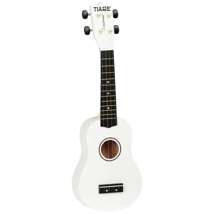 Tanglewood Tiare Soprano Ukulele Pack – White Satin Finish, Linden Body