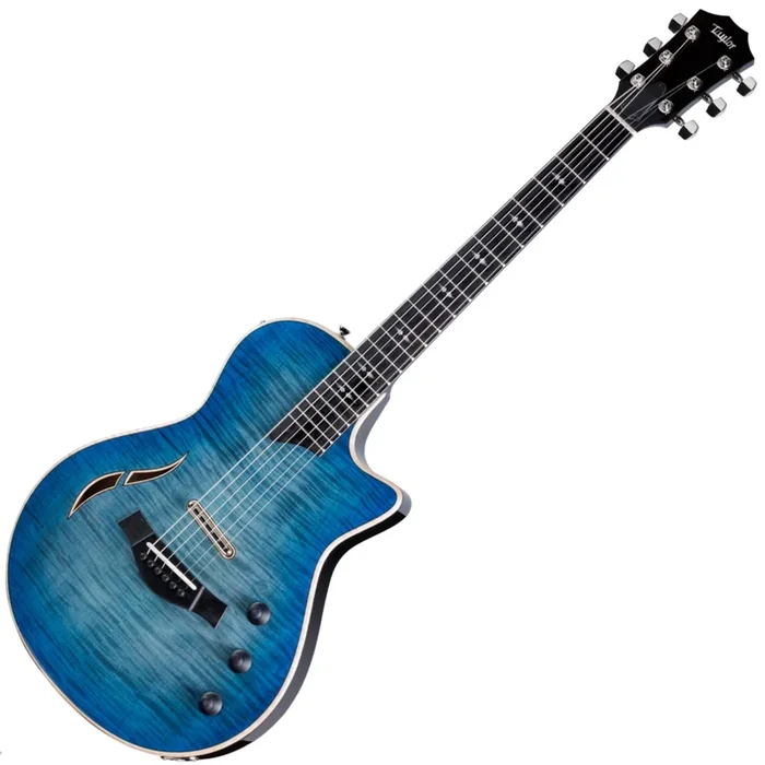 Taylor T5z Pro Hybrid Electric Guitar Integrated Armrest in Harbor Blue w/Taylor T5z Hardshell Brown Case – T5ZPROHB
