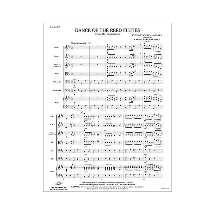 Tchaikovsky Dance Of The Reed Flutes