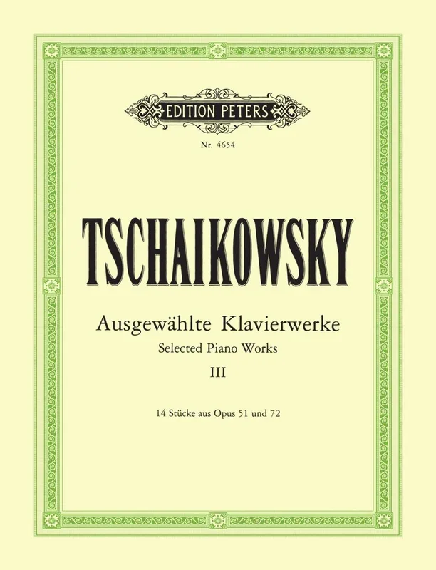 Tchaikovsky: Selected Piano Works – Volume 3