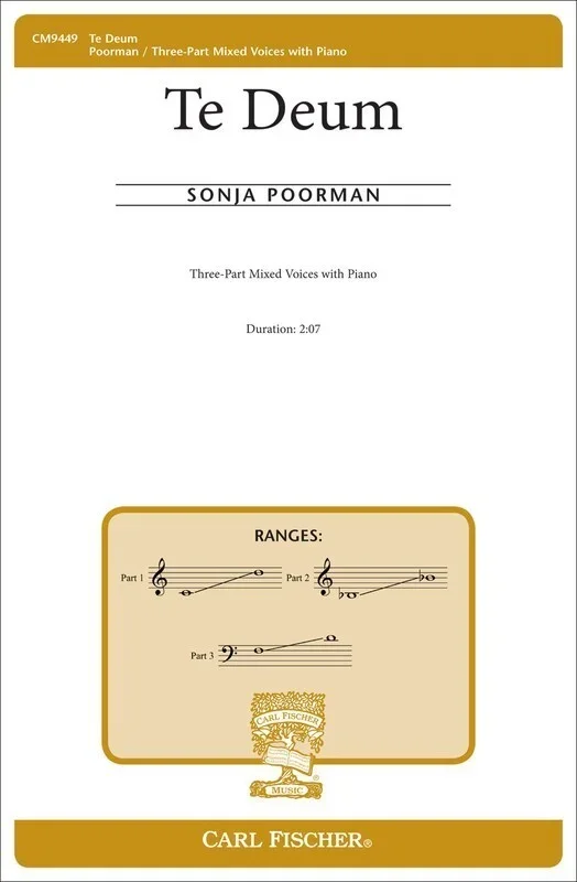 Te Deum 3 Part Mixed (Octavo) Book