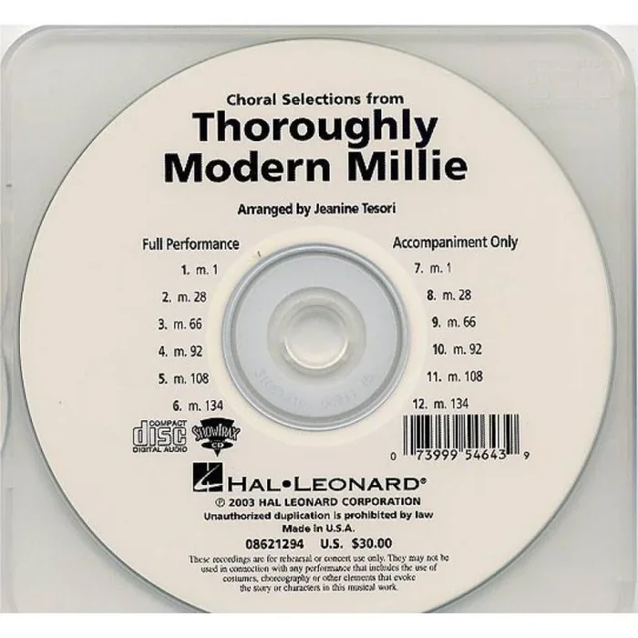Tesori, Jeanne – Thoroughly Modern Millie Choral Selections