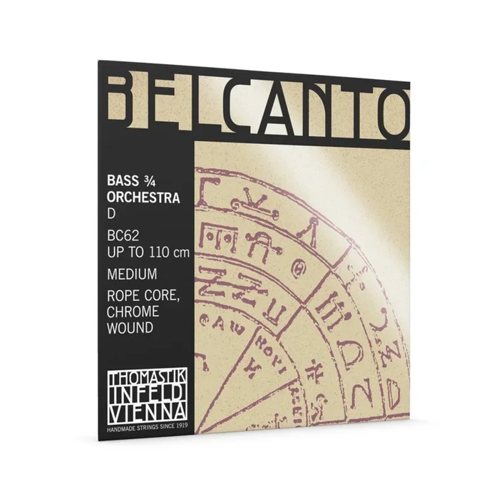 Thomastik BC62 Belcanto Bass Orchestra 3/4 Double Bass ‘D’ String