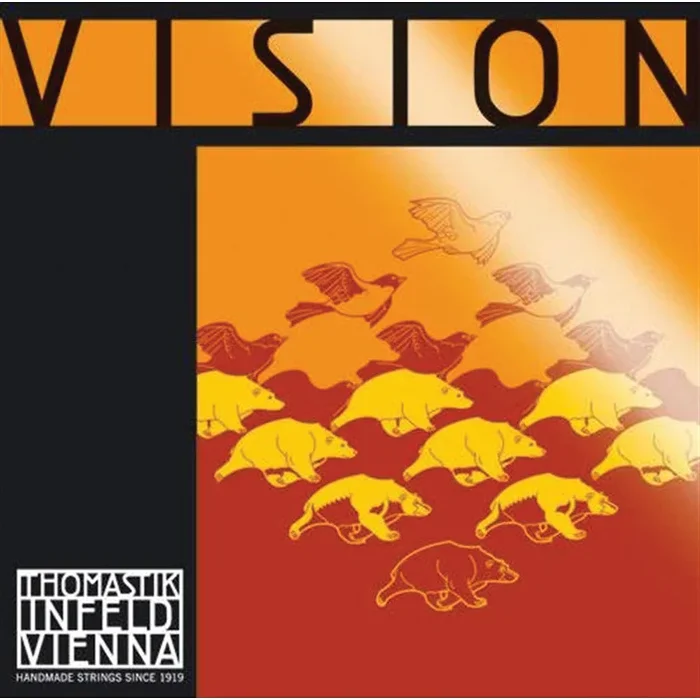 Thomastik Vision Violin String Set 1/10 Size – Synthetic Core, Medium Gauge