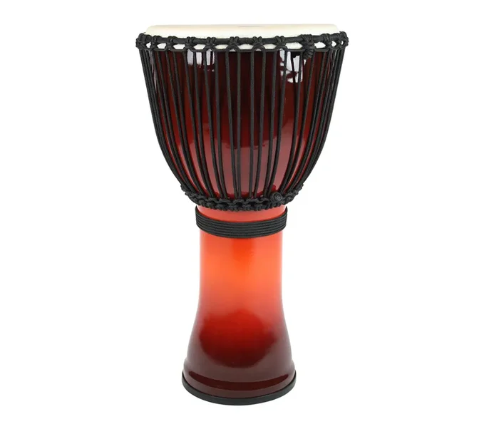 Toca Freestyle 14 ” Rope Tuned Djembe in African Sunset with Bag