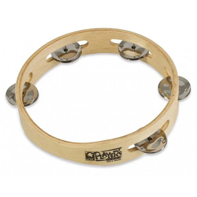 Toca Tambourine 7 1/2” Inch Single Row Headless Player’s Wood 7.5 T1075