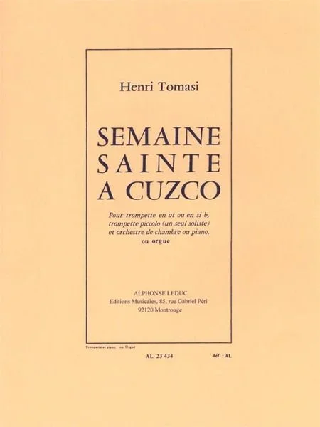 Tomasi: Semaine Sainte à Cuzco