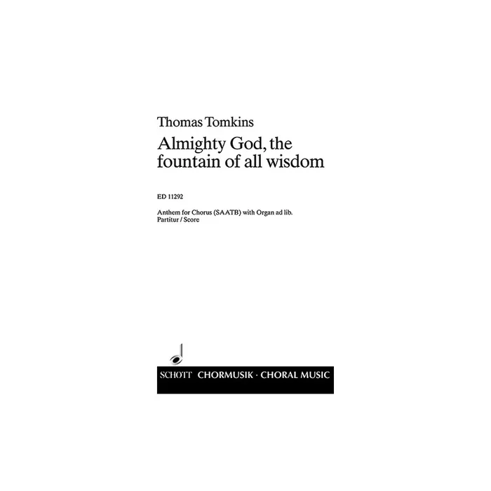 Tomkins, Thomas – Almighty god, the fountain