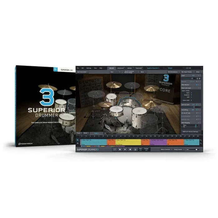 Toontrack Superior Drummer 3 – Software Instrument (Software Serial Number)