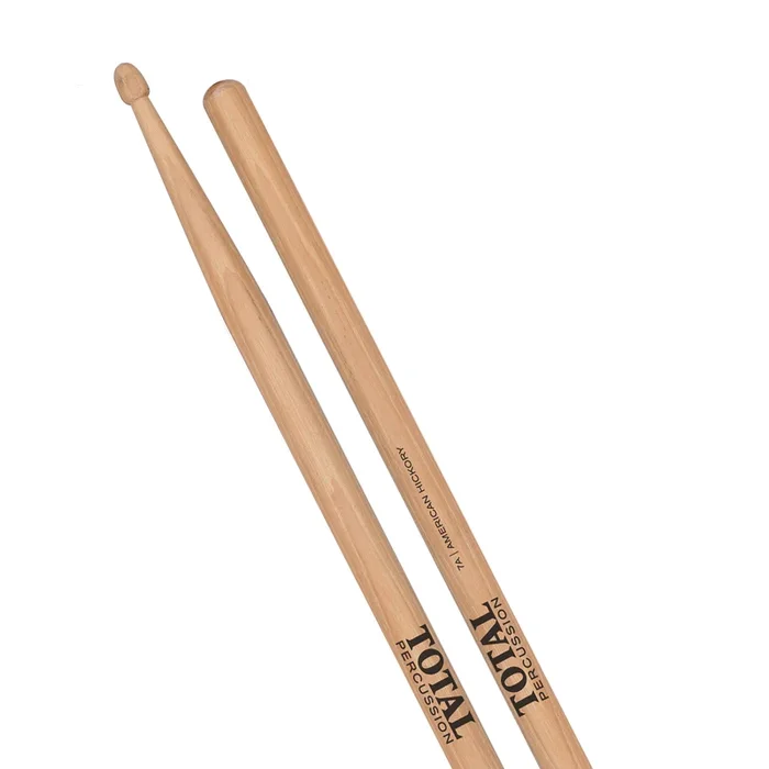Total Percussion 7A Drumsticks in Natural – Wood Tip