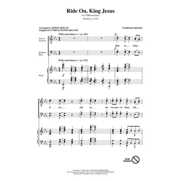 Traditional – Ride On, King Jesus