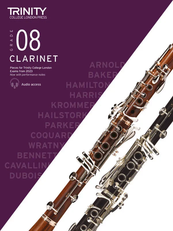 Trinity Clarinet Exam Pieces from 2023 – Grade 8