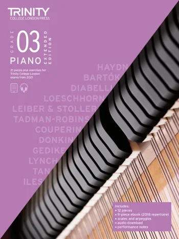 Trinity College London Piano Exam Pieces & Exercises Grade 3 From 2021 (Extended Edition)