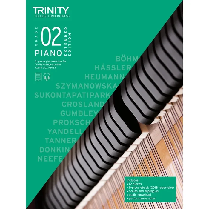 Trinity Piano Exam Pieces from 2021: Grade 2 – Extended Edition