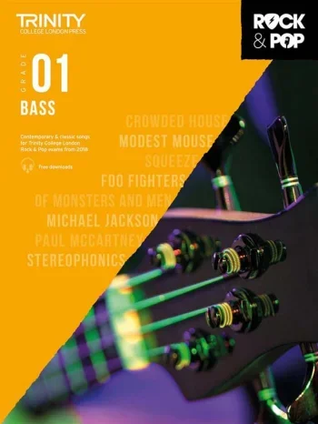 Trinity Rock & Pop 2018 Bass Guitar Grade 1 Book & Download