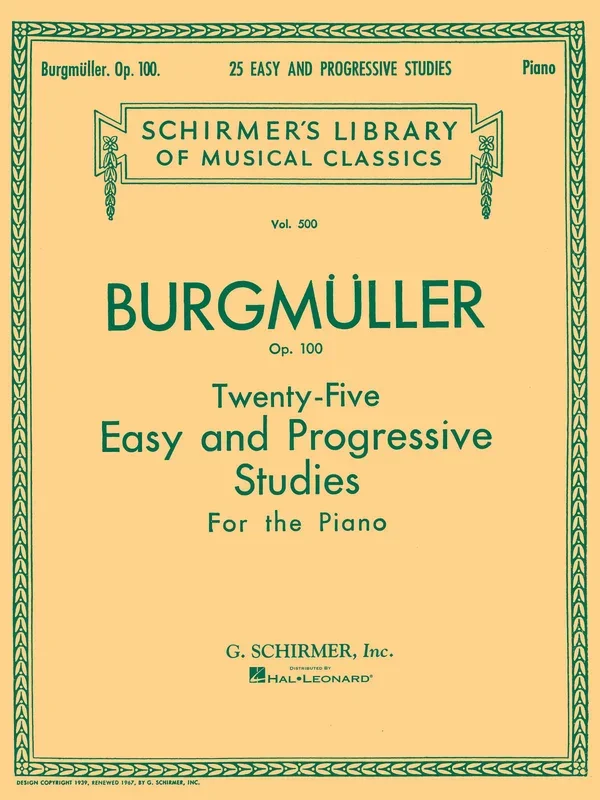 Twenty-Five Easy and Progressive Studies for the Piano, Op. 100
