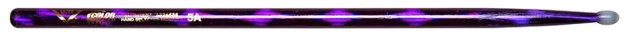 Vater Color Wrap 5A Purple Optic Nylon Tips Drumsticks