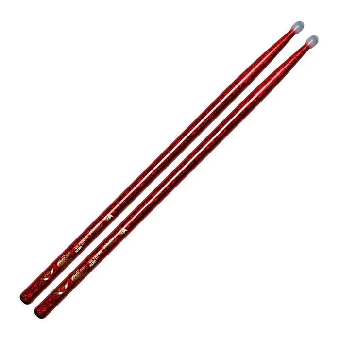 Vater VCR5AN Colour Wrap Red Sparkle Los Angeles 5A Drumsticks – Nylon Tip