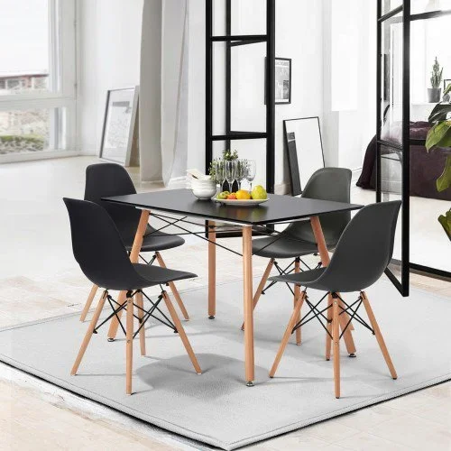 Vebreda 5 Piece Dining Set Square Dining Table With 4 Chair