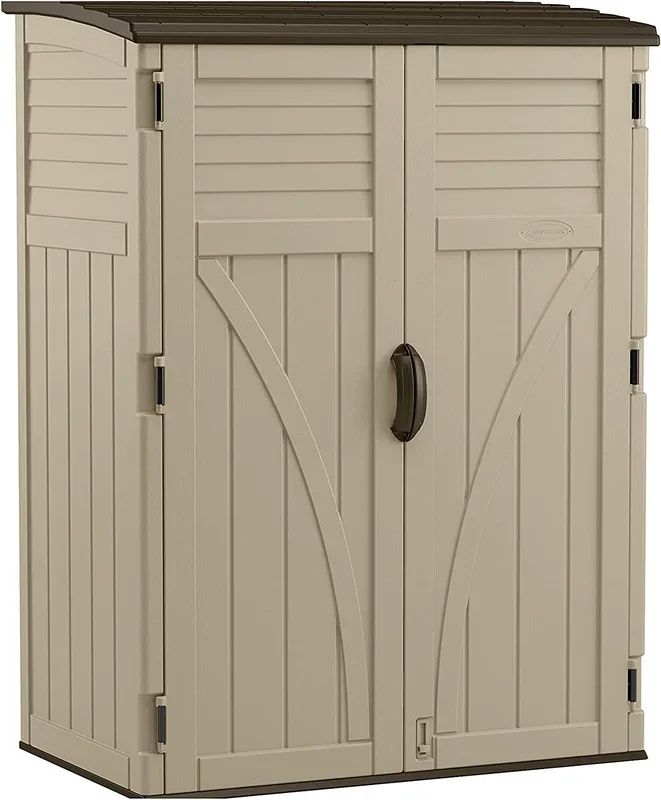 Vebreda? 54 Cubic Ft. Vertical Resin Outdoor Storage Shed