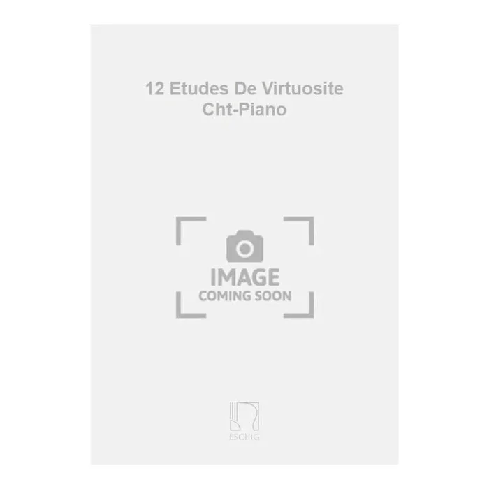 Velleda – 12 Etudes De Virtuosite Cht-Piano