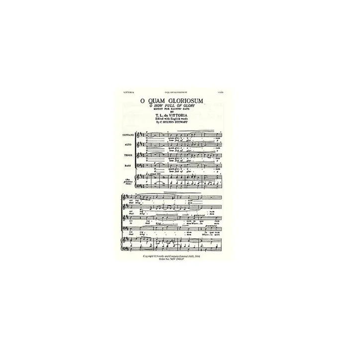 Victoria, Tomás Luis – O Quam Gloriosum