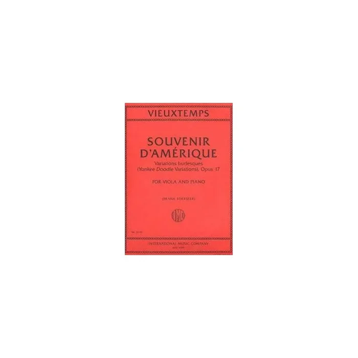 Vieuxtemps, Henri – Souvenir d’Amerique op.17