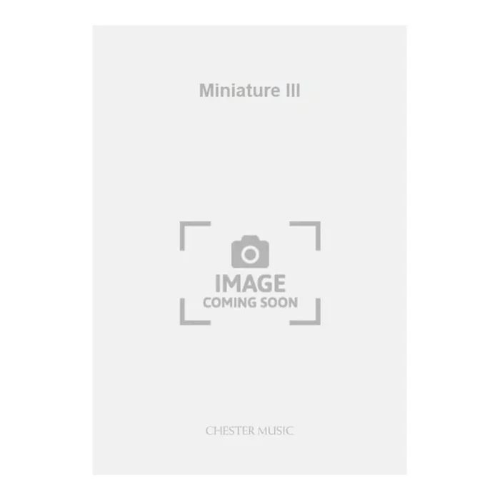 Vine, Carl – Miniature III