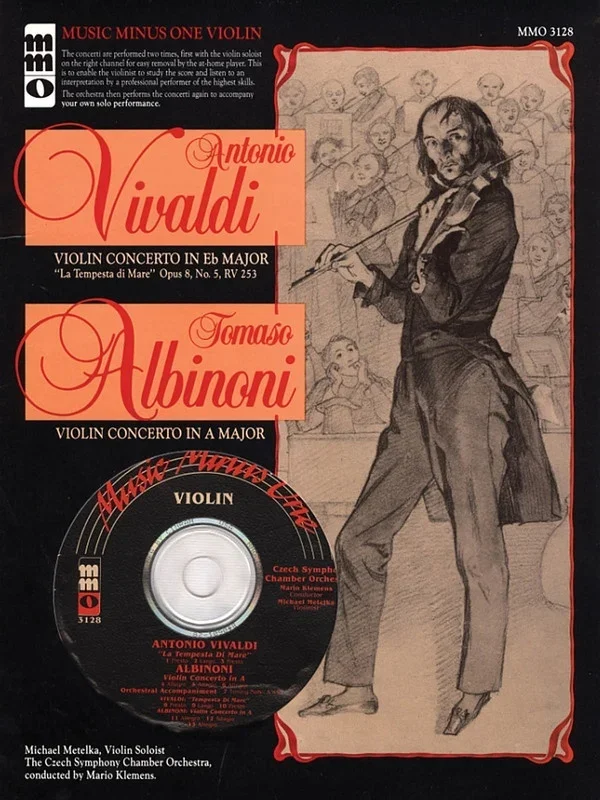 Violin Concerto E Flat Op 8/5 Rv 253 and A Maj Book/CD (Softcover Book/CD)