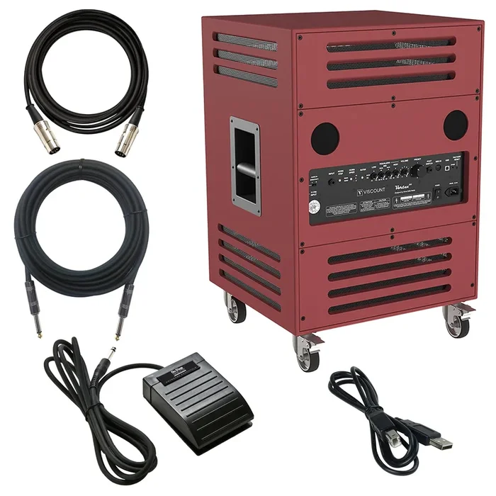 Viscount Legend VORTEX 315 Rotary Keyboard Amplifier – Red Walnut CABLE KIT
