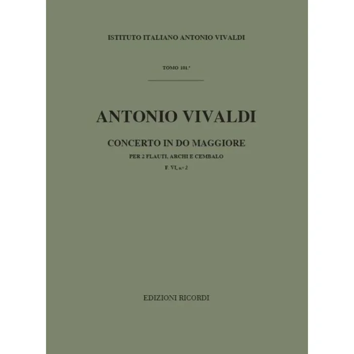 Vivaldi, Antonio – Concerto per 2 Flauti, Archi e BC in Do Rv 533
