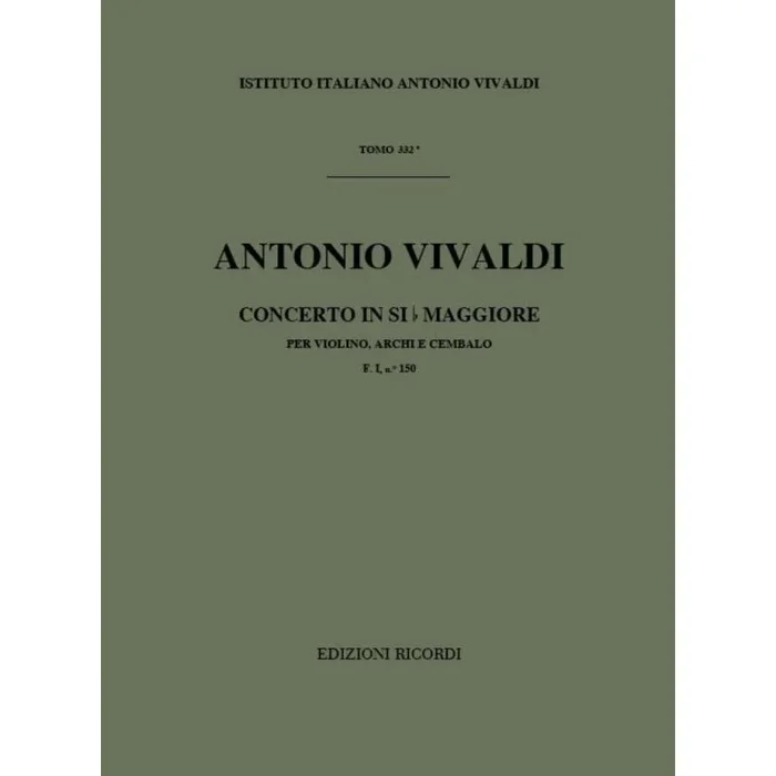 Vivaldi, Antonio – Concerto Per Violino, Archi E BC: Si Bem Rv 366